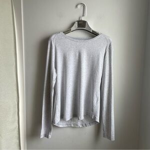 Grey Long Sleeve Tee-Bamboo&Organic Cotton size M